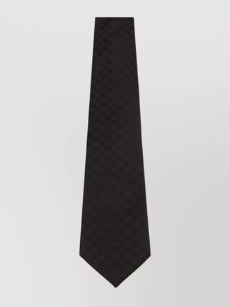 Gucci pointed slim tie subtle pattern