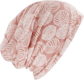 Generic Chemo Headwear for Women UK Beanie Scarf Soft Turban Cap Floral Head Wraps Cotton Fabric Alopecia Bandana Head Cover (Pale Pink Leaf)