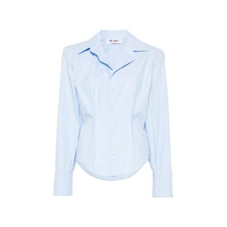 The Attico Pointed-collar Buttoned Shirt