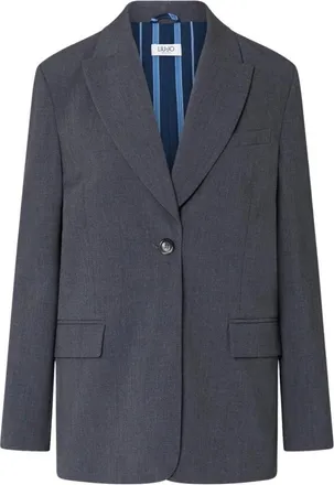 Liu Jo Giacca Sartoriale Dritta - - Jackets - Donna - Grigio - M