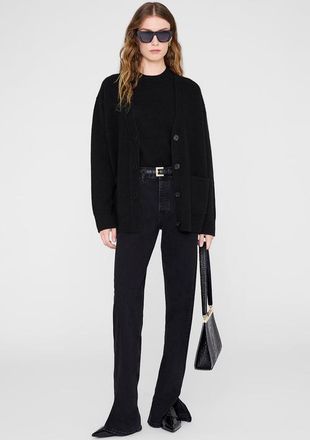 Anine Bing Roy Jean in Vintage Black at Nordstrom, Size 28