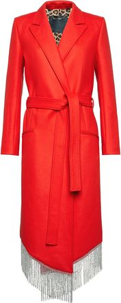 Philipp Plein Nara Full Color Crystal Classic Coat Fringe
