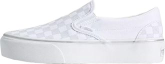 Vans Classic Slip-On Platform Checkerboard Silver Grey VN000EA9SLV