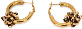 Fabiana Filippi Earrings, female, Yellow, Size: ONE SIZE Golden Hoop Earrings