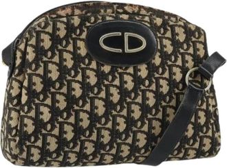 Dior Pre-owned Vintage CD trotter Schoudertas - Dames - Vintage Schoudertas - Beige - ONE Size - Leer - Vintage