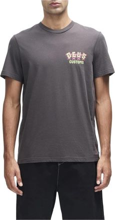 Deus Fancy Pansy Tee - Heren - T-shirts - Grijs - L - Katoen - Tops