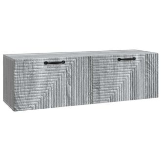 vidaXL Mueble Para Tv De Pared Gris Sonoma 98 X 31 X 30 Cm Vidaxl