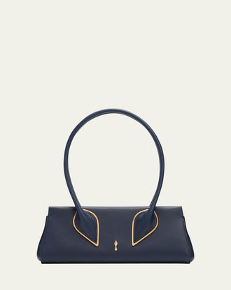 Christian Louboutin Venus Calf Leather Baguette Shoulder Bag