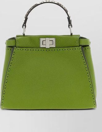 Fendi peekaboo mini shoulder bag textured leather