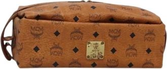MCM Pre-owned Plastic Clutch - Dames - Vintage Clutch - Bruin - ONE Size - Vintage