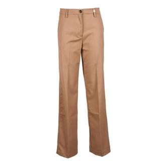 Myths Wide Trousers, female, Brown, 2XS, Elegant Stretch Trousers