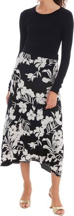 Allison New York Alyssa Skirt In Shadow Floral