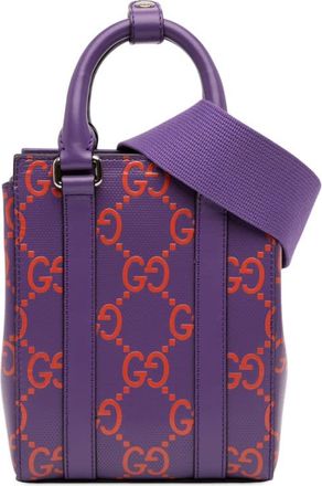 Gucci Pre-owned Gucci Mini GG Embossed Perforated Leather Tote Ladies 99CLCB2F0D4T1URV
