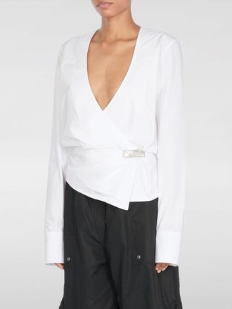 The Attico Blusa asimmetrica in cotone The Attico