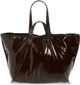 Kassl Editions Lacquer Wool Tote in Honey at Nordstrom
