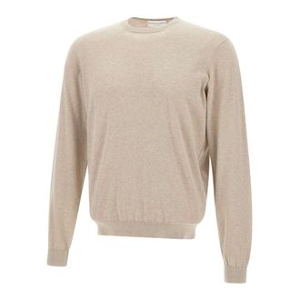 FILIPPO DE LAURENTIIS Round-neck Knitwear, male, Beige, Size: 2XL Filippo De Laurentis Sweaters Beige