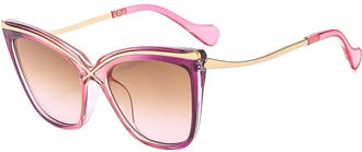 Generic Retro Travel Uv400 Popular Eyewear Trending Metal Vintage For Women Sunglasses Black Cat Eye Sunglasses Ladies Driving Shades,Pu 2026