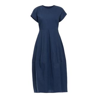Meimeij Midi Dresses, female, Blue, Size: S Long Dress