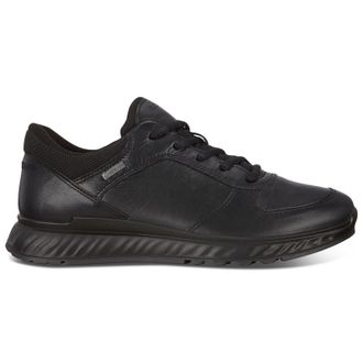 Ecco Ecco Exostride Leather Womens Comfort Trainers - Black - Size:UK 6.5-7