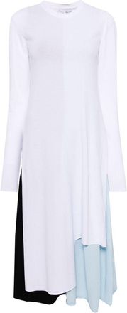 J.W.Anderson colour-block layered dress - women - Polyester/Viscose - S - White