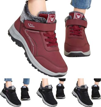 Generic Winter Ankle Shoes For Women, Women Winter Shoes Lightweight Casual Water Resistant Ankle Boots Winter Warm Fleece Lined Trekking Backpacking Hiking B