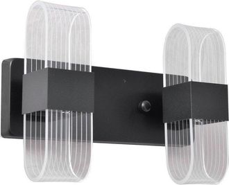 Netlighting Bilbao Integrated Led Wall Lamp Black 26cm