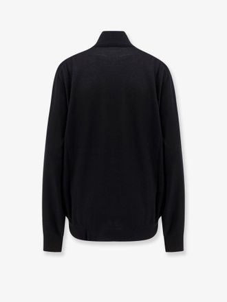 Brunello Cucinelli Mens Turtleneck Jumper Cashmere-Silk Black Cashmere Silk Sweater