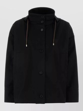 Loewe gabardine hooded jacket long sleeve drawstring