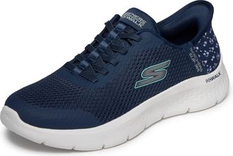 Skechers Womens Go Walk Flex Lily Rose Hands Free Slip-ins, Navy, 10.5