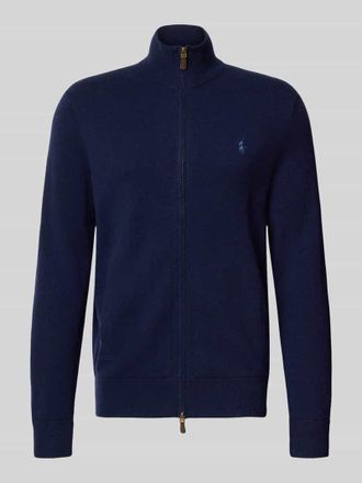 Polo Ralph Lauren Wolljacke mit Stehkragen in Marine, Gr&ouml;&szlig;e XXL