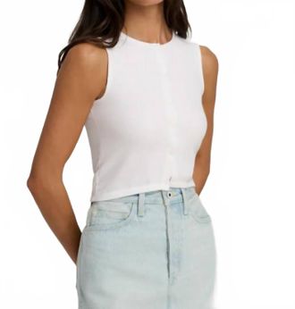 Favorite Daughter Dalia Crewneck Top In White