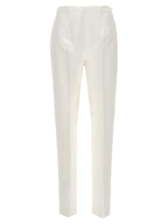 Sportmax White Acetate Dress Womens Pants