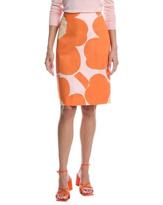 Marimekko Ainoa Unikko Linen-Blend Mini Skirt
