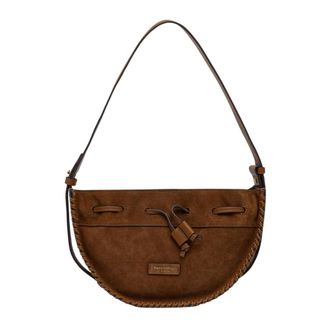 Marc O'Polo Tassen, Dames, Bruin, ONE Size, Su&egrave;de, Su&egrave;de Schoudertas