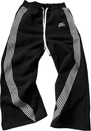 Generic Joggers for Men UK Jogging Bottoms Baggy Elastic Waist Trousers Pants Mens Loose Fit Black Sweatpants Cotton Gym Cargo Winter Jogger Sweat Wide Leg Me