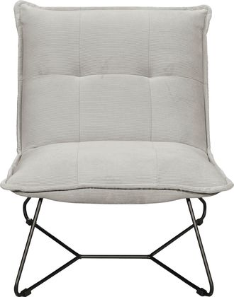 ED EXCITING DESIGN Sessel »Vico« mit Design-Gestell aus schwarzem Metall, in Cord