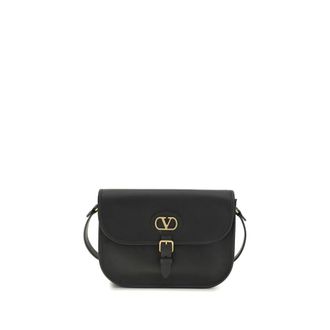 Valentino Garavani Black Calf Leather Bos Taurus Shoulder Mens Bag
