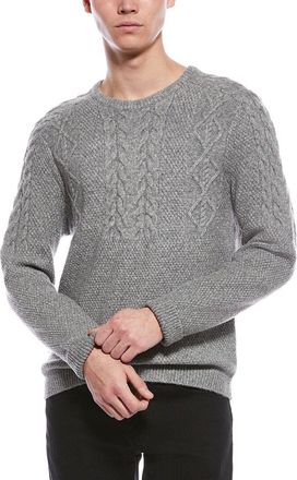 Paisley & Gray Cable Wool-Blend Crewneck
