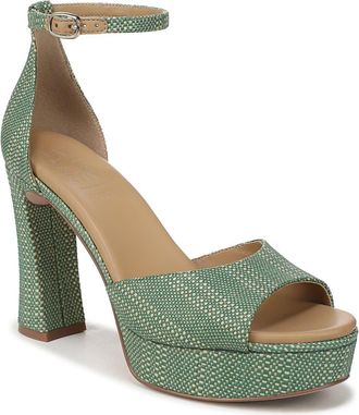 Naturalizer Delphie Ankle Strap Platform Sandal in Green Multi at Nordstrom, Size 7.5