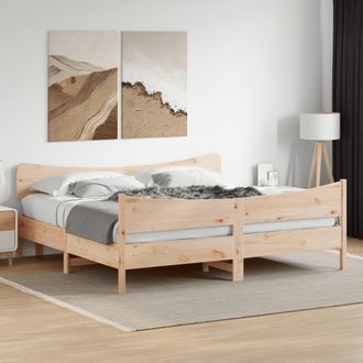vidaXL Vidaxl - Estructura De Cama Sin Colch&oacute;n Madera Maciza De Pino 200x200 Cm