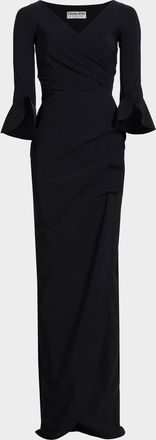La Petite Robe Di Chiara Boni Zalfa Ruched Column Gown