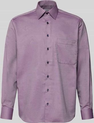 Eterna Comfort Fit Business-Hemd aus Baumwolle mit Kentkragen in Flieder, Größe 40