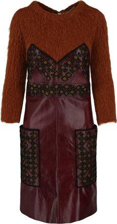 Bottega Veneta Leather Mini Dress