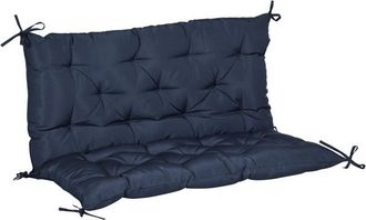 OEM C&oacute;modo Coj&iacute;n Para Banco De Jard&iacute;n De 2 Plazas, Para Columpio O Sof&aacute;, 100 X 98 X 8 Cm, Azul Oscuro
