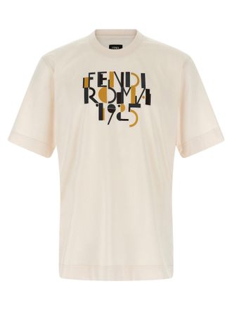 Fendi Mens Roma 1925 Print T-Shirt