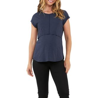 Ripe Richie Nursing Tee in Indigo at Nordstrom, Size Xx-Large Au
