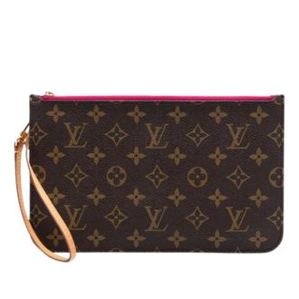 Louis Vuitton Pre-owned Clutches, female, Brown, Size: ONE SIZE Pre-owned Monogram Canvas Pouch