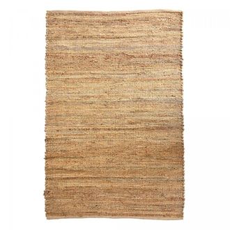 Un amour de tapis Alfombra de yute tejida a mano con motivos lisos, beige 160x230
