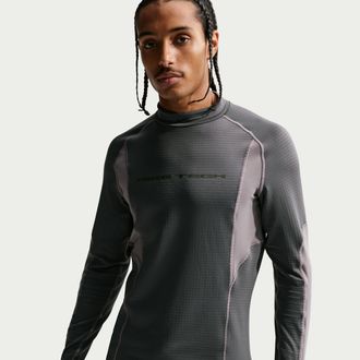 Nike Mens Tech Base Layer Long Sleeve Top in Grey | HV1405-068