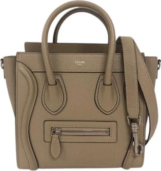 Celine Pre-owned Vintage Handbag - Dames - Vintage Handtas - Beige - ONE Size - Leer - Vintage